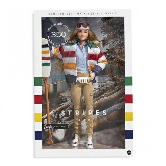 Barbie Signature STRIPES HBC Hudson's Bay Canada 2020 Limited Edition NEW - Picture 4 of 8